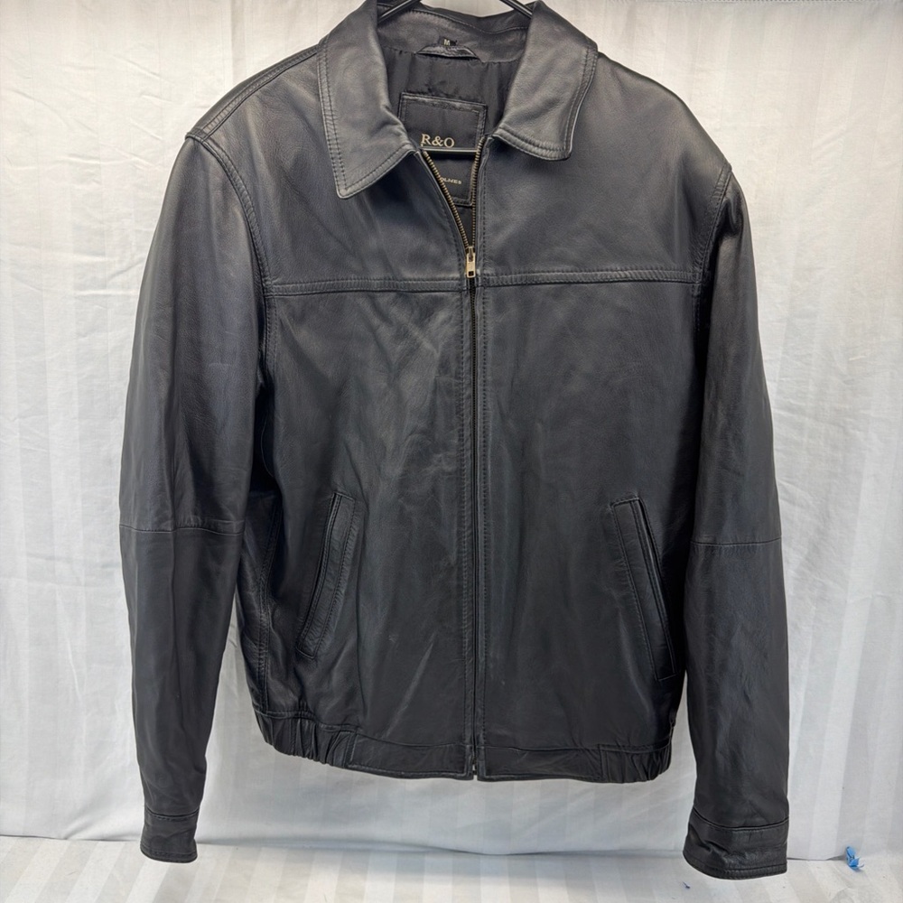 Men's Classic Black Leather Jacket